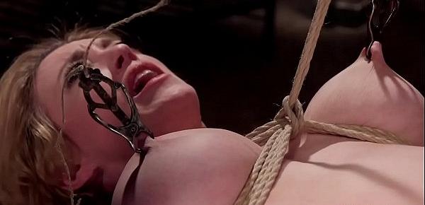  Huge tits Milf suffers extreme hogtie